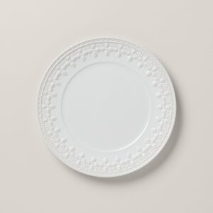 Chelse Muse Fleur White Dinner Plate