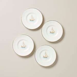 British Colonial Tradewind Dessert Plates - Set of 4